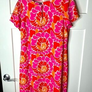 Banana Republic Pink and Orange Dress | Size 10
